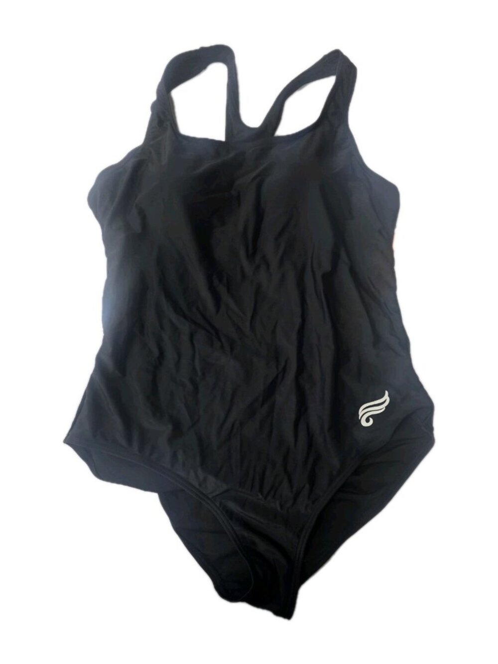 Mycharmo One Piece Swimsuit Womens XL Black UPF 50+ Scoop Neck Swimwear. WL7